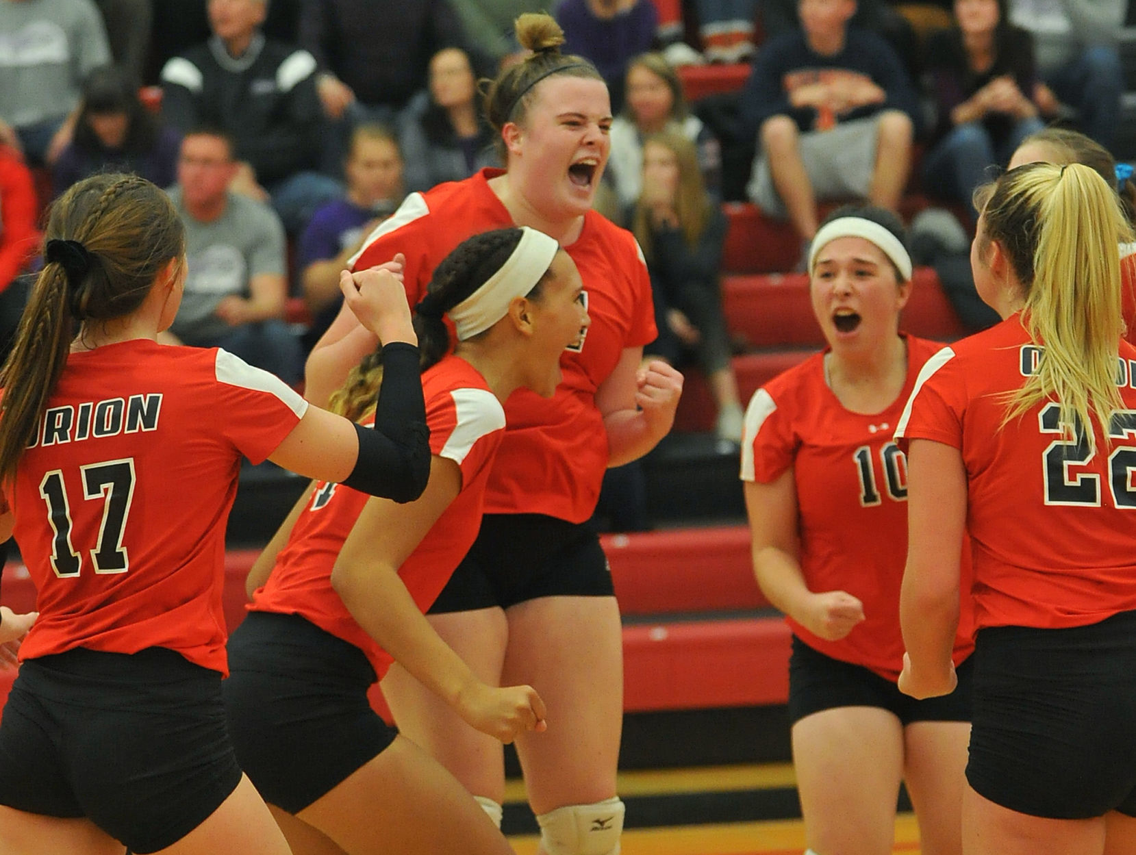 Orion vs El Paso Sectional volleyball tournament